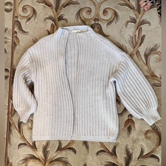 Truly Madly Deeply fuzzy bell sleeve cardigan - Picture 1 of 3